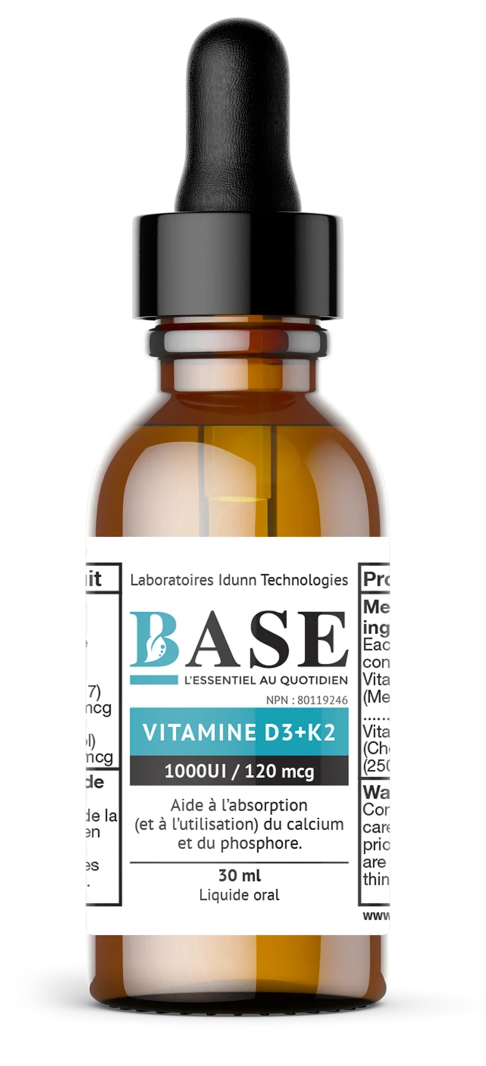 Base Vitamine D3 + K2