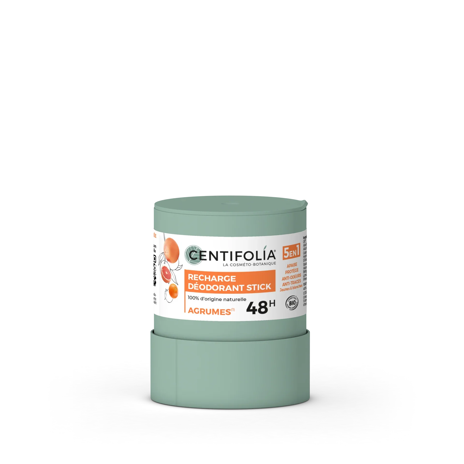 Déodorant stick rechargeable 48h