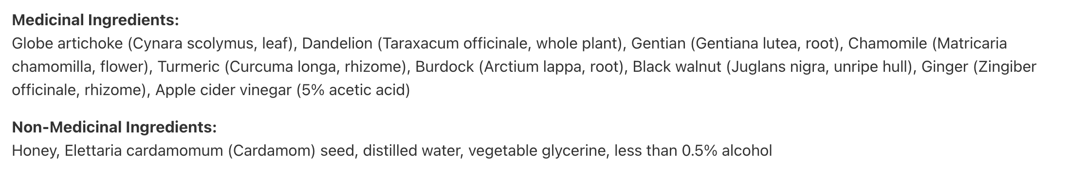 Canadian Bitters + VCP (vinaigre)