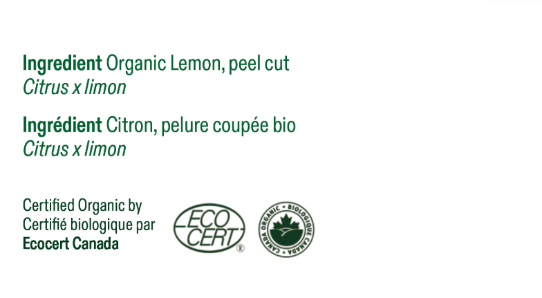 Citron - pelure coupée