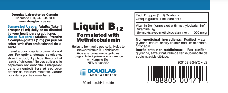 Liquid B12 (Formulée avec méthylcobalamine)